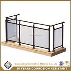 Top grade interior/exterior stair frameless balcony glass railing for building fence