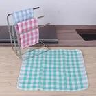 35x35cm yarn dyed checked design cotton dobby woven cleaning dish cloth