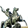 Customized large bronze Lion Fighter statue reproduction art sculpture