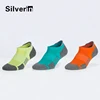 Coloful sports silver anti-bacterial anti-odor anti-slip terry ankle men socks