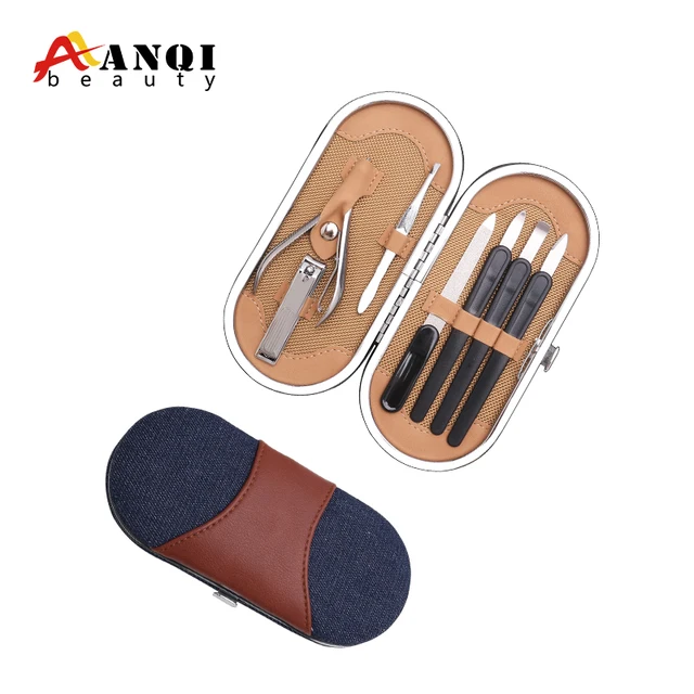 7pcs manicure set oval gift box nail kit