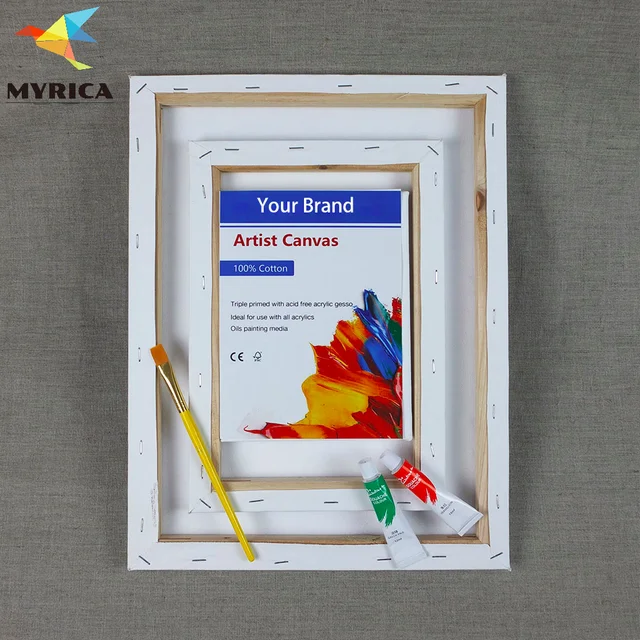 good cheap pure cotton white framed canvas for oil painting
