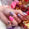 Hot-sale UV Cure Linked Fashion private label nail art long lasting artificial nails HC series
