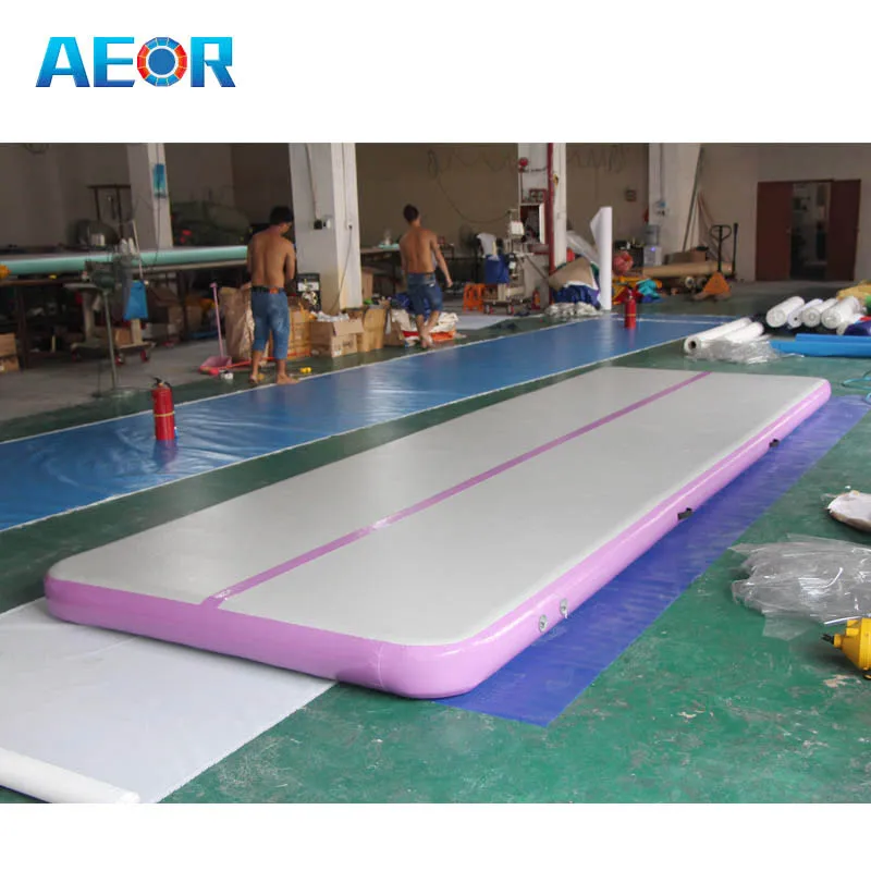 Aeor Purple Floating Gym Mat Inflatable Air Track Gymnastics