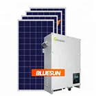 Grid tie inverter solar power system 5kw home with trina poly270w solar panel kit