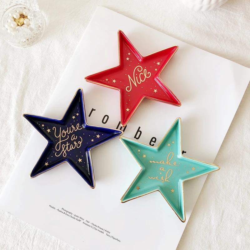 asterastrstar Vitas Necklace Ring Earring Trinket cute ceramic Stars Jewelry Dish, White
asterastrstar Vitas Necklace Ring Earring Trinket cute ceramic Stars Jewelry Dish, White