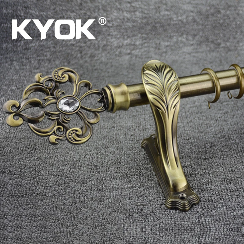 1 Meter American Country Iron Curtain Rod Black Classic Curtain