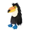 hot sale black bird big mouth plush ventriloquist puppets