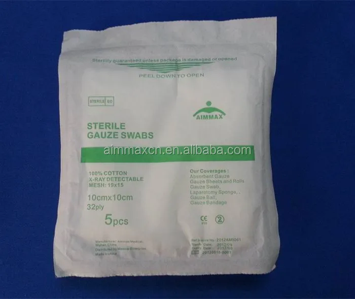 medical disposable products cotton gauze swab