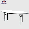 Foshan Supplier PVC Banquet Plywood Round Folding Table For Sale