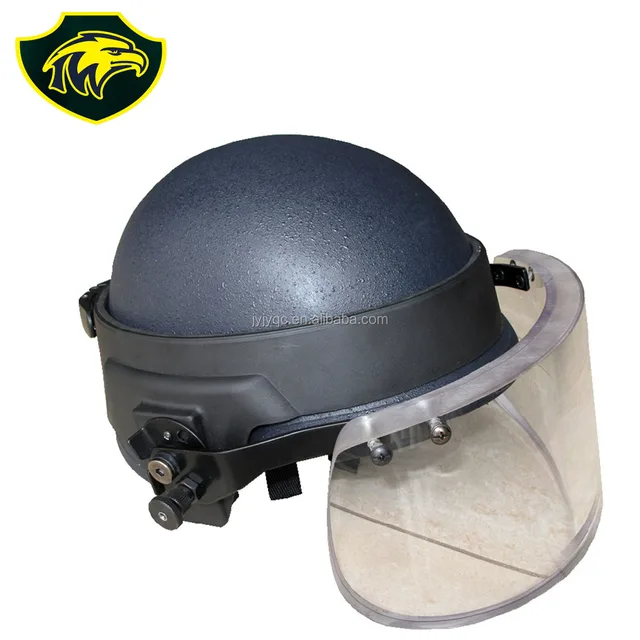 military kevlar material nij iiia bulletproof helmet with visor