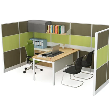 Office Workstation With Private And Soundproof Divider Screen
