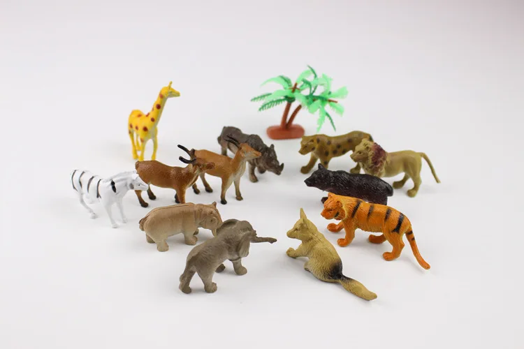 Animals Wild Life Zoo Life Model Figures Play Kids Toys Gifts 2020 Xmas Y9L2 