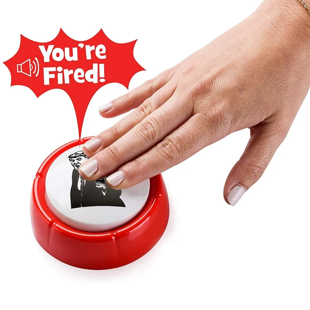donald trump you are fired sound button gag toy