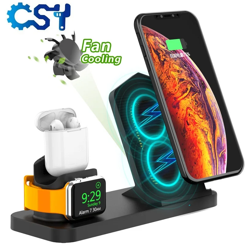 Fast Wireless Charger 10w 3 in 1 Wireless Charging Stand 10W Fast Charge Wireless Charger Stand for iPhone, Black white 
Fast Wireless Charger 10w 3 in 1 Wireless Charging Stand 10W Fast Charge Wireless Charger Stand for iPhone, Black white