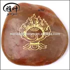 Natural river stone engraved polished pebbles with your own Logo
