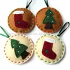 2018 new hot China tree/sock hanger crafts wholesale gift products ball decoration felt handmade Christmas ornaments with names