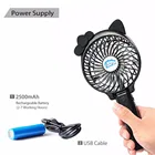 Cartoon Promos Small Rechargeable Hand USB Air Cooler Electric DC Table Fan