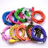 Promotional Gifts Nylon Braided USB Cable Data Sync Phone Charger Cable 1M 2M 3M USB Charger Cable for iPhone Samsung Charger
