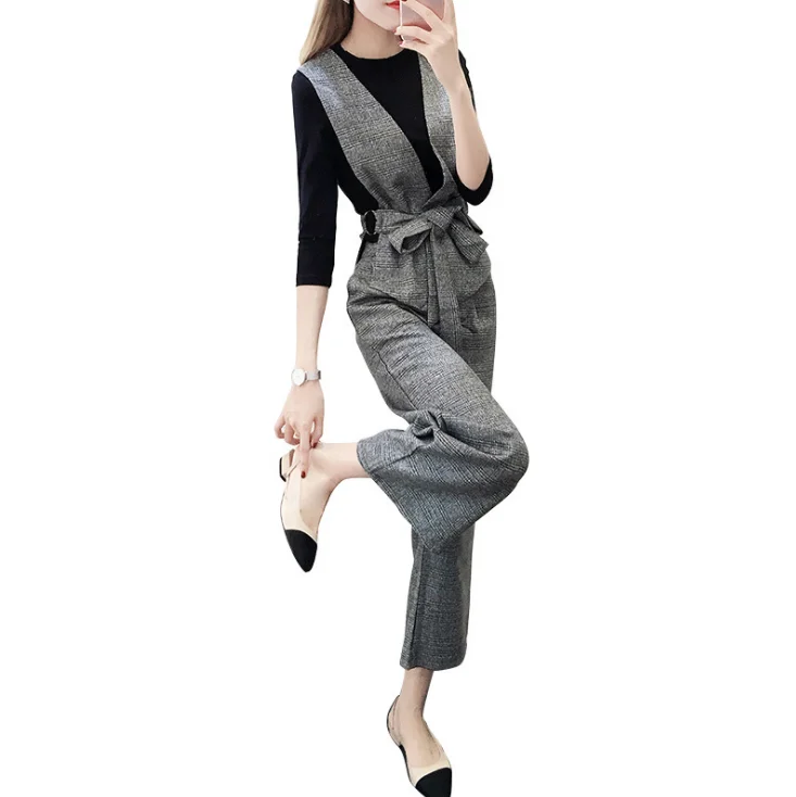 Wholesale 2019 Fashion vest three-piece women's high waist wide leg pants suit BJD2004
Wholesale 2019 Fashion vest three-piece women's high waist wide leg pants suit BJD2004