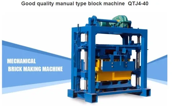 QTJ4-40 brick making machine manual machine a brique