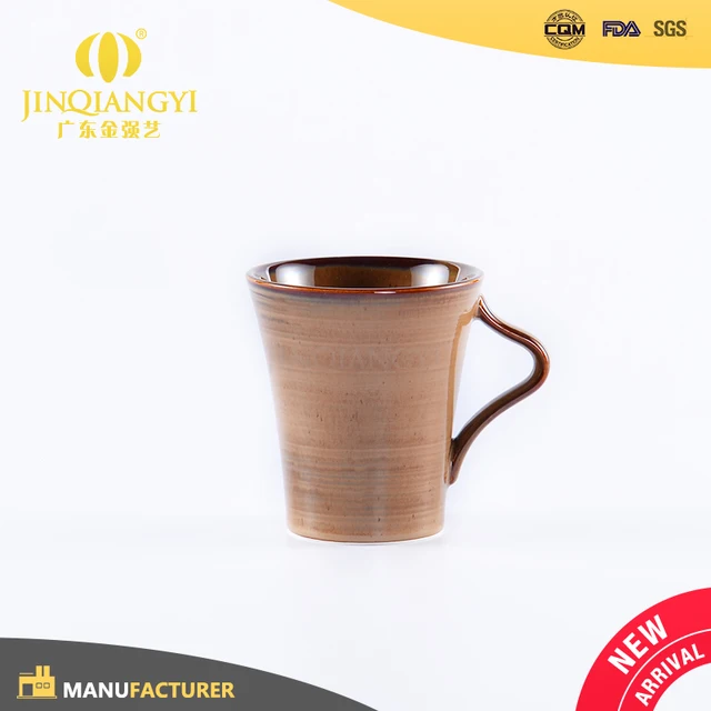 selling cafe shop use promotional brown glazed coffee ceramic