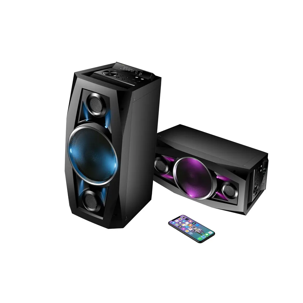 professional 10 inch outdoor active durable amplifier speaker with telescoping handle - ANKUX.COM