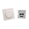 Stock EU Standard CE Lighting Push Rotary Dimmer LED Switch