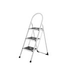 Three-step foldable ladder stool tread with decorative pattern AP-1153