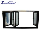 Thermal brokenly profile aluminium bifolding windows house window for sale