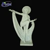 European style hand carved garden decoration marble lady dancing statue