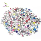 100pcs/bag Wholesale Mixed Styles Alloy Floating Locket Custom Charms For Glass Memory Lockets floating cheap charms