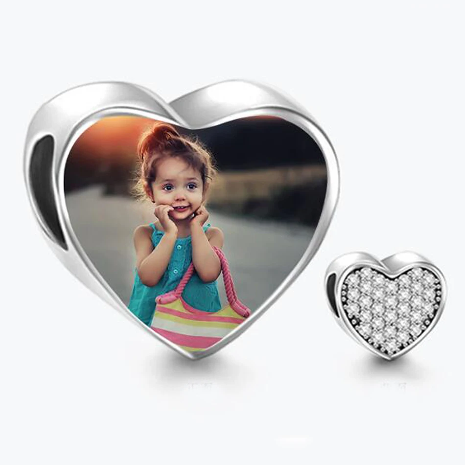 Authentic Sterling Silver 925 CZ Heart Bead Charms Fit Original Bracelet DIY Custom Photo Jewelry Making Accessories 
Authentic Sterling Silver 925 CZ Heart Bead Charms Fit Original Bracelet DIY Custom Photo Jewelry Making Accessories
