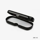 wholesale soft leather folding eyeglass case boxes