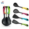 turner/skimmer/soup ladle/slotted turner HS-1277A FDA & LFGB food safe nylon cooking utensils set