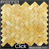 China Wholesale Market Agents Yellow Honey Onyx Mosaic Tile Stone