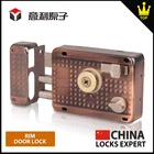 Mortise door lock body Solid and tough appearance full brass rim lock