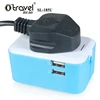 Hotel/Airport World Travel Adaptor with 2 USB port 2017 promotion gift items for business