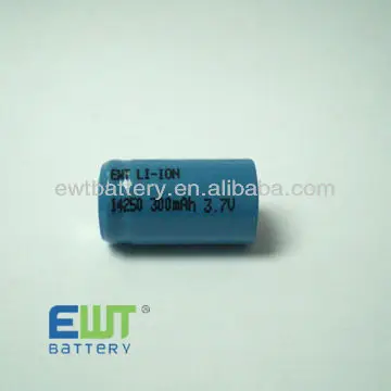 14250 li-ion rechargeable battery 3.7v 300mah