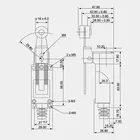 TuV&RoHS popular TZ-8108 AZ-8108 Limit Switch 380VAC/15A ME Series Waterproof with Plastic/Stainless steel roller