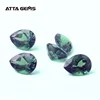 ATTA GEMS Pear Cut 8x6mmmm color change pulled gemstones alexandrite gems