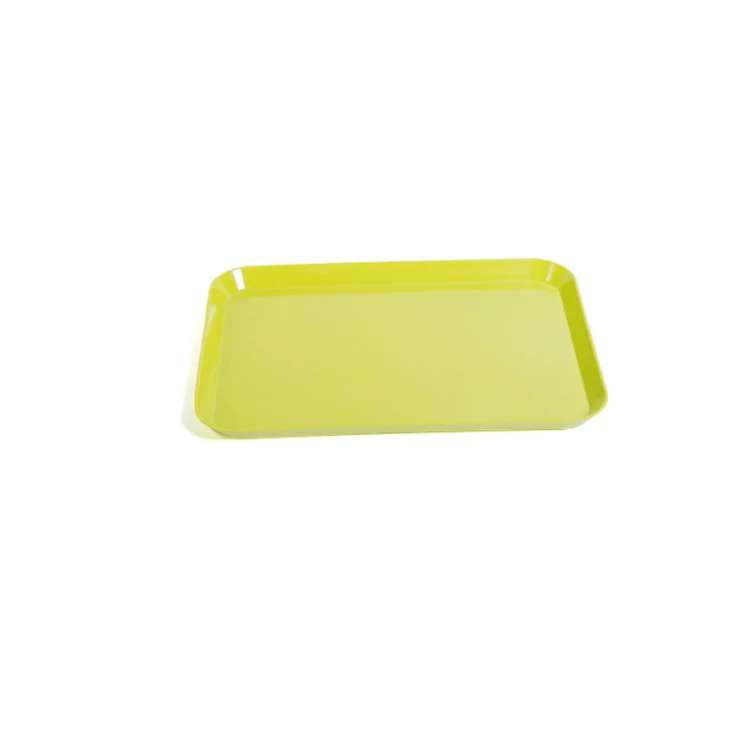 Pastel Colors rectangle shape 15 inch melamine trays food serving trays