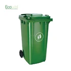 Hotcake Factory Supply 240Litre Plastic Garbage 2 Wheel Recycle Bin