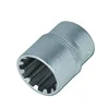 OEM CNC machining parts services provide metal splined sleeve coupling and pipe bushing