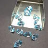 Natural Gems Loose Gemstone AAA+ Sky Blue Topaz using for DIY Jewelry Making and Blank ring for inlay Pear Cut