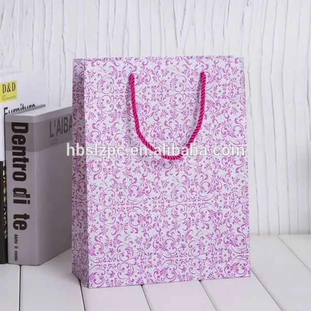 gorgeous design high quality paper gift bag wholesale