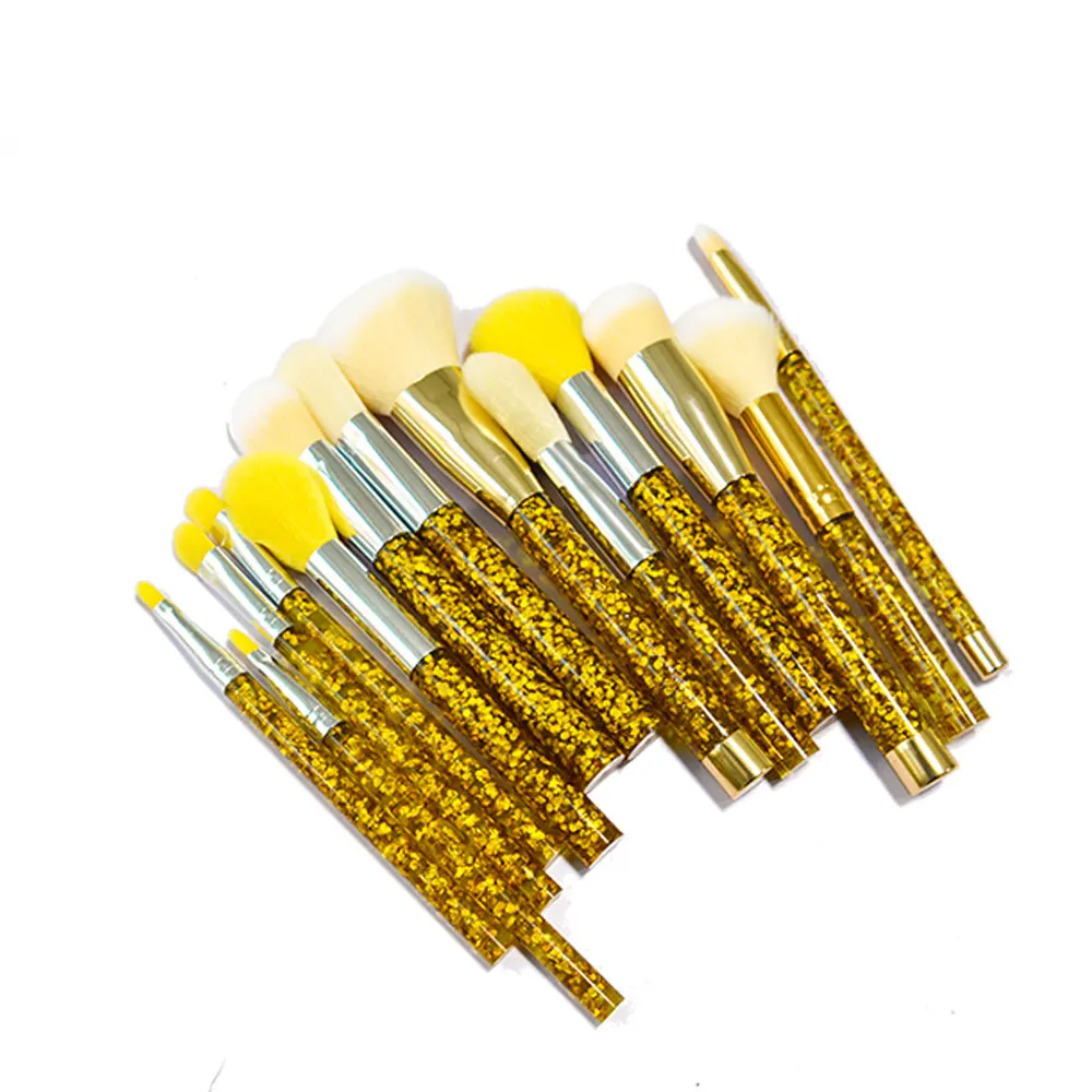 13pieces small Real hair liquid handle face foundation glitter makeup brush set wholesale, Purple/black/pink
13pieces small Real hair liquid handle face foundation glitter makeup brush set wholesale, Purple/black/pink