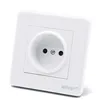 16A 1 gang French type 250V white high quality socket