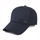 Wholesale metal plate 6 panel jeans sports baseball cap for men
