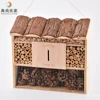 Mason Bee House Wooden Insect Hotel Insect Cage Beehive